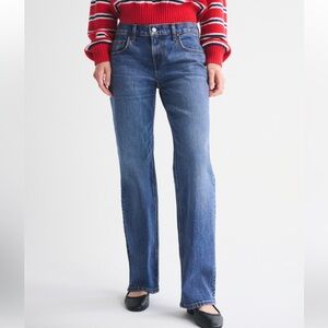 ABERCROMBIE 90s LOW Rise RELAXED JEANS SIZE 28l 28 long Medium wash